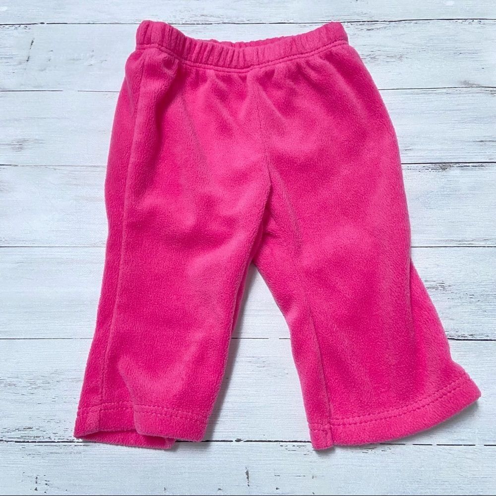 🍭6/$30 Carter’s Fleece Baby Girl Warm & Cozy Pants - newborn